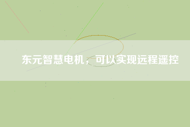 東元智慧電機，可以實現(xiàn)遠程遙控