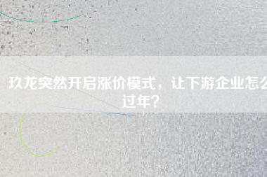 玖龍突然開(kāi)啟漲價(jià)模式，讓下游企業(yè)怎么過(guò)年？
