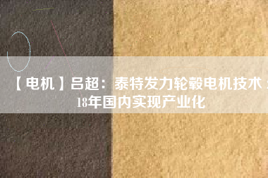 【電機(jī)】呂超：泰特發(fā)力輪轂電機(jī)技術(shù) 2018年國(guó)內(nèi)實(shí)現(xiàn)產(chǎn)業(yè)化
          
