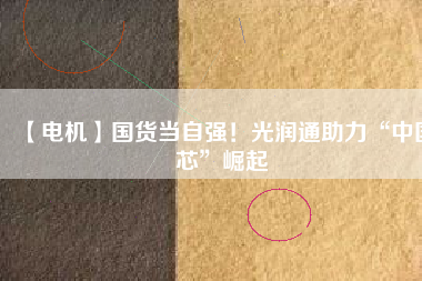 【電機(jī)】國(guó)貨當(dāng)自強(qiáng)！光潤(rùn)通助力“中國(guó)芯”崛起
          
