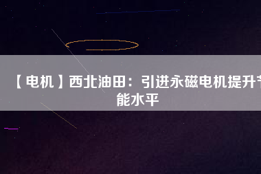 【電機】西北油田：引進(jìn)永磁電機提升節(jié)能水平
          