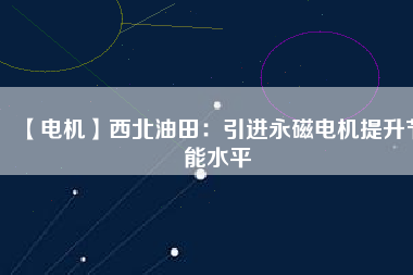 【電機】西北油田：引進(jìn)永磁電機提升節(jié)能水平
          