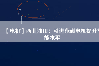 【電機】西北油田：引進(jìn)永磁電機提升節(jié)能水平
          