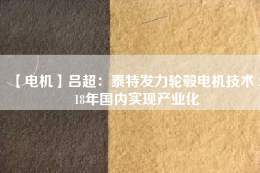 【電機(jī)】呂超：泰特發(fā)力輪轂電機(jī)技術(shù) 2018年國(guó)內(nèi)實(shí)現(xiàn)產(chǎn)業(yè)化
          